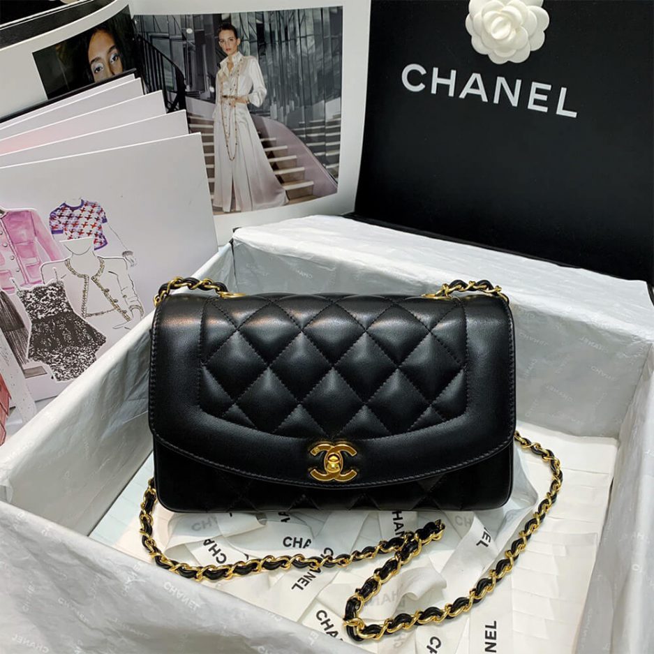 Ch**el Vintage Small Diana Flap Bag-Rare