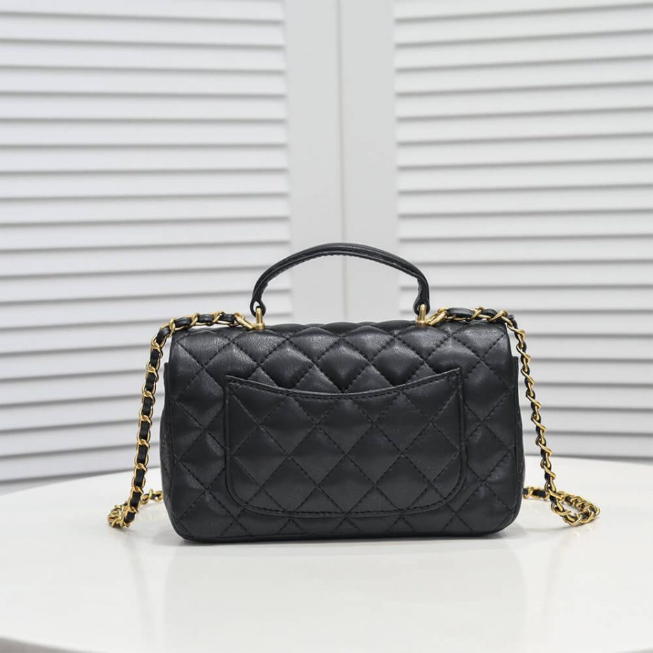 Ch**el Mini Flap with Top Handle