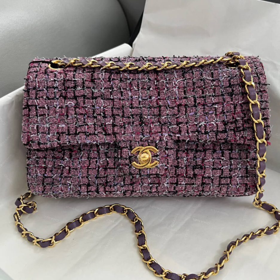 Ch**el Tweed Medium Classic Flap Bag
