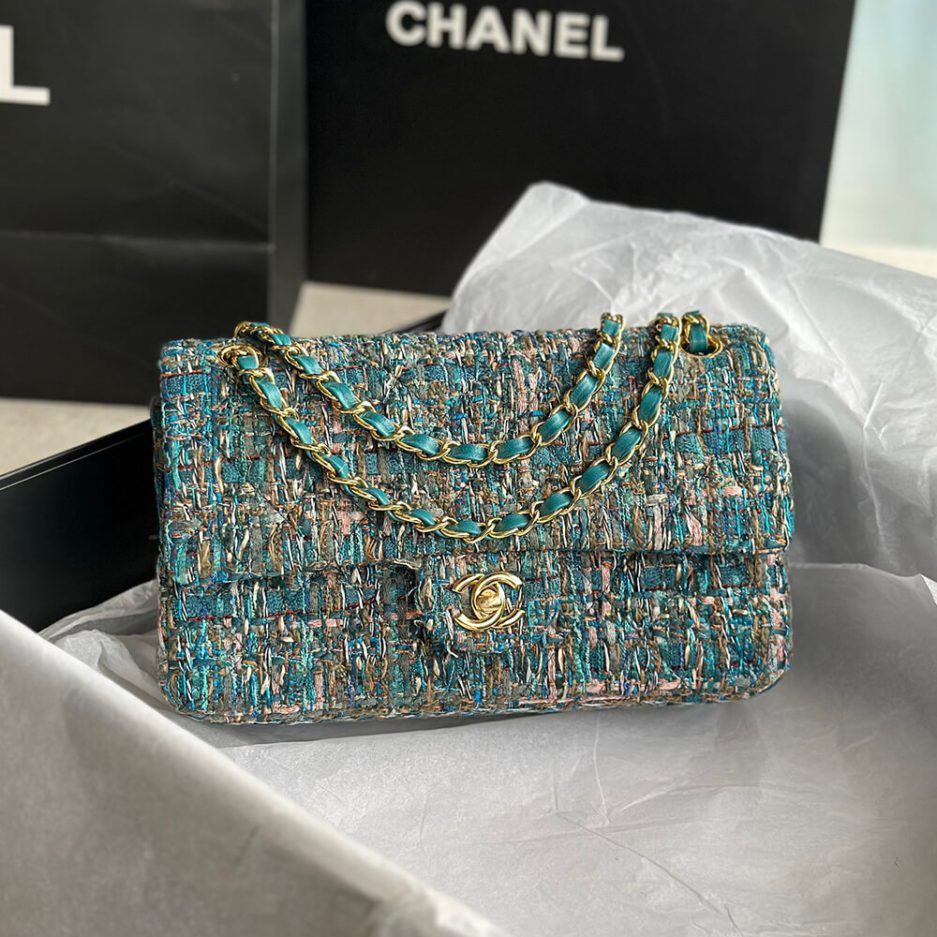 Ch**el Tweed Medium Classic Flap Bag