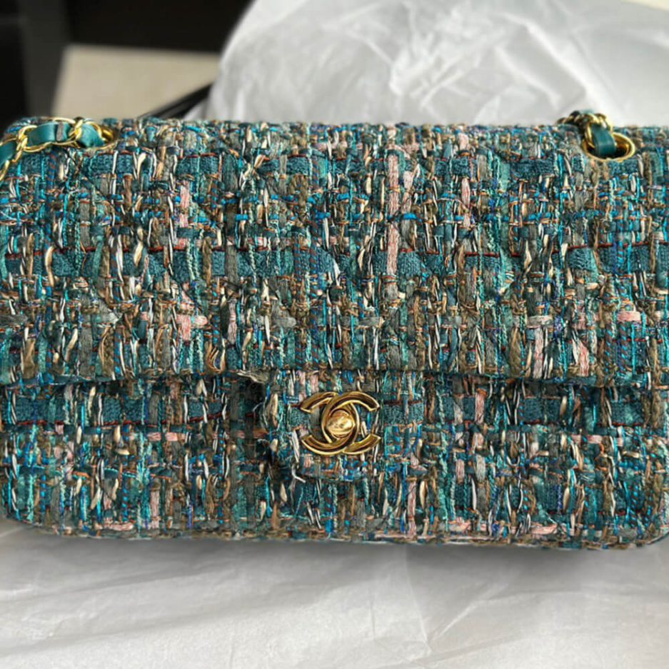 Ch**el Tweed Medium Classic Flap Bag
