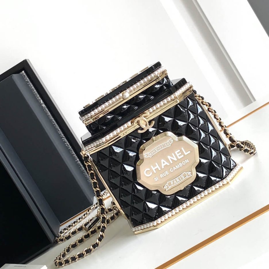 Ch**el TEA BOX MINAUDIERE(HIGH-END GRADE)