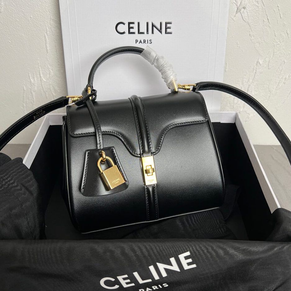 Ce1i*e MINI 16 IN SATINATED CALFSKIN(high-end grade)