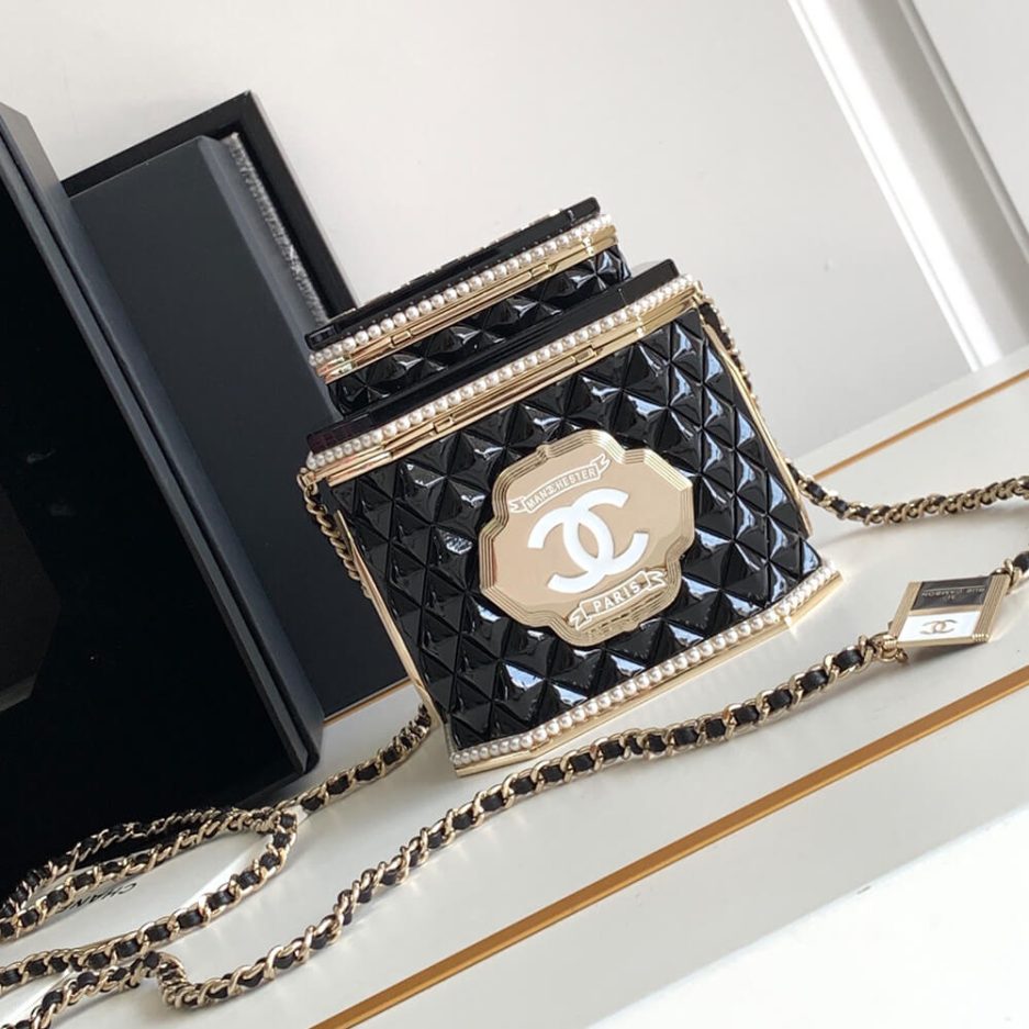 Ch**el TEA BOX MINAUDIERE(HIGH-END GRADE)