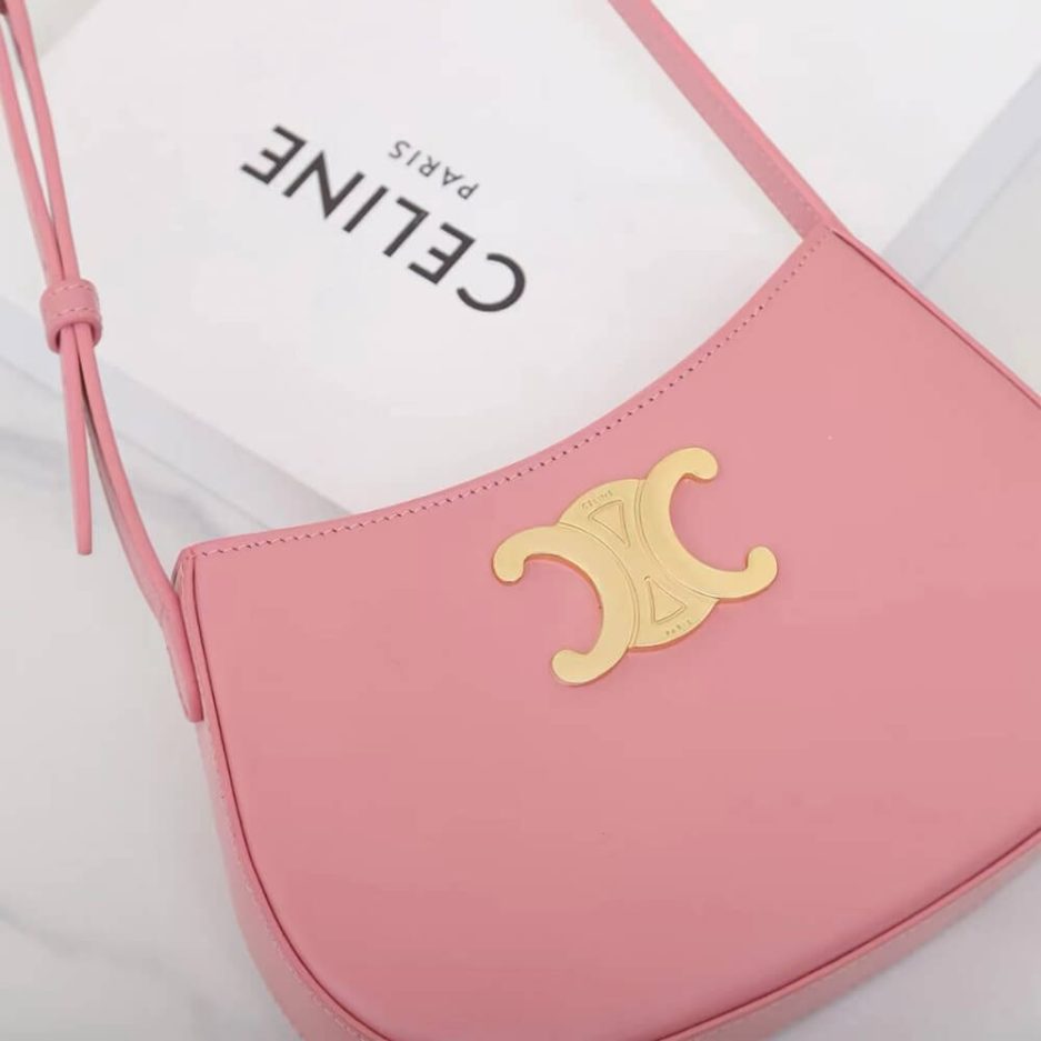 Ce1i*e MEDIUM TILLY BAG in shiny calfskin