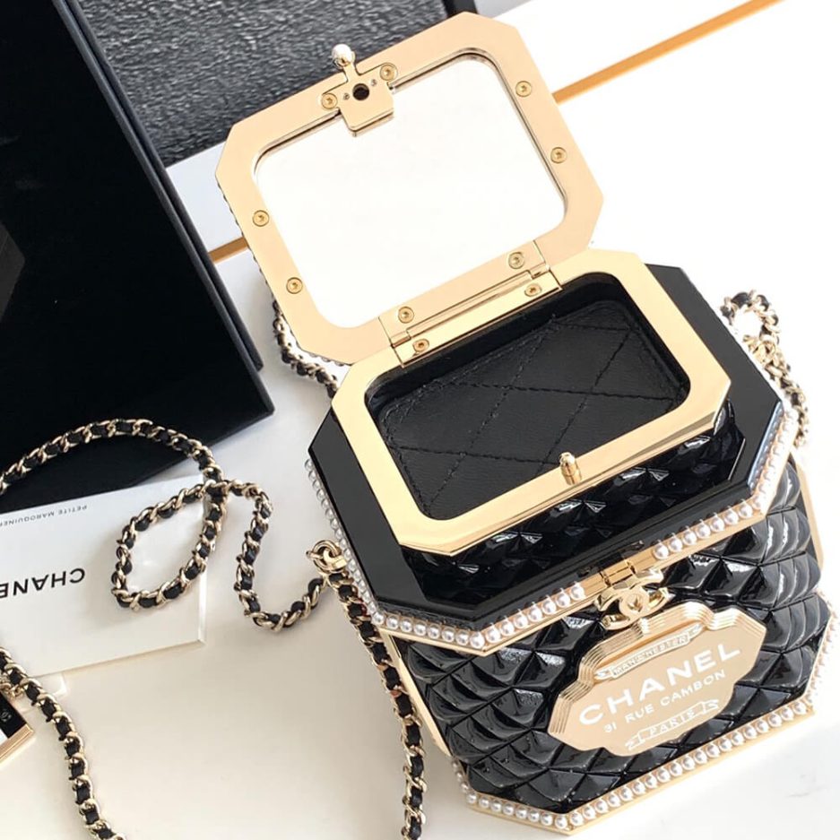 Ch**el TEA BOX MINAUDIERE(HIGH-END GRADE)