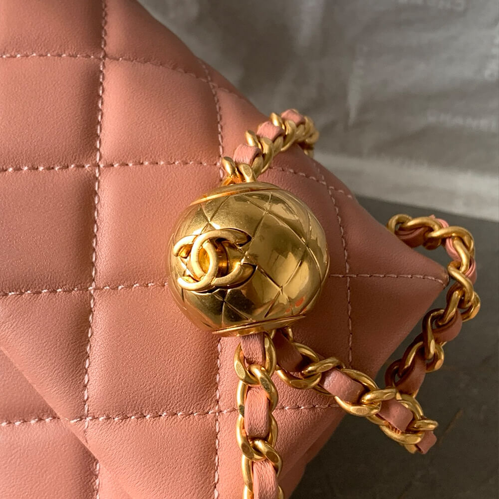 Ch**el Pearl Crush Mini Rectangular Flap