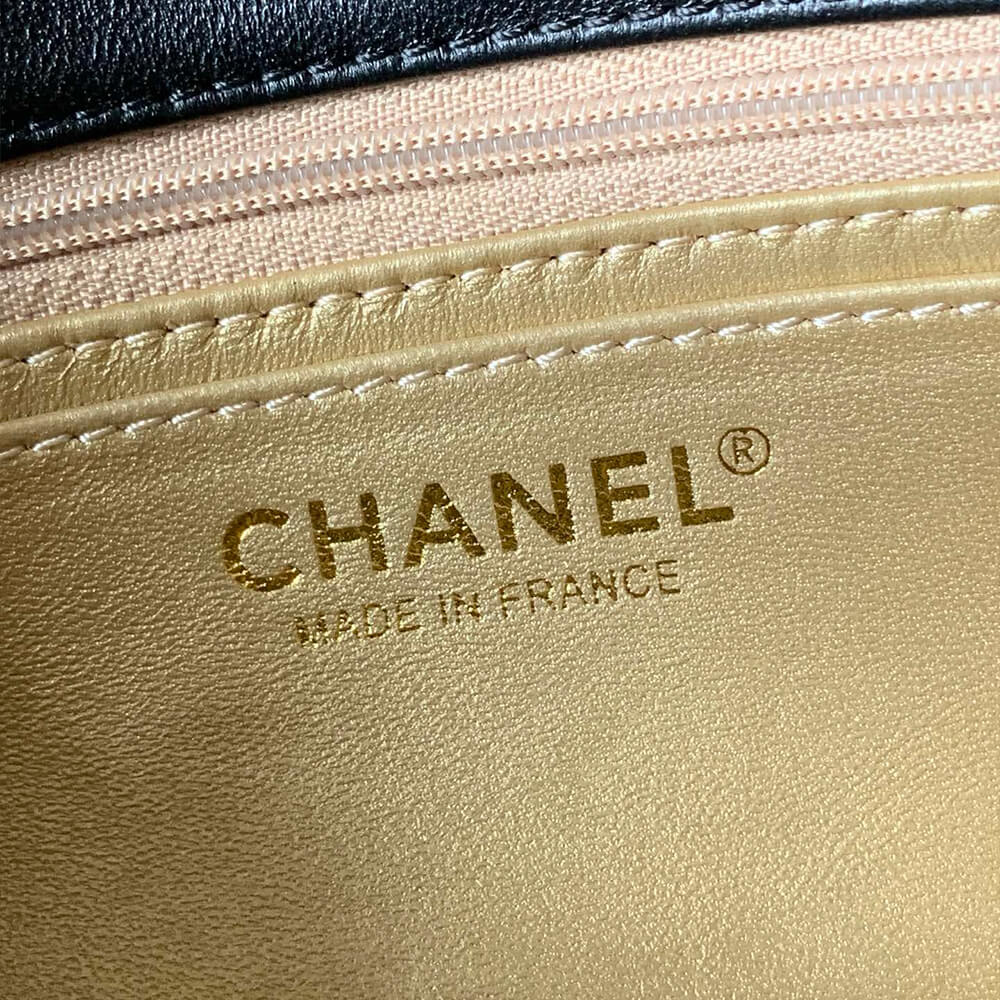 Ch**el Pearl Crush Mini Rectangular Flap