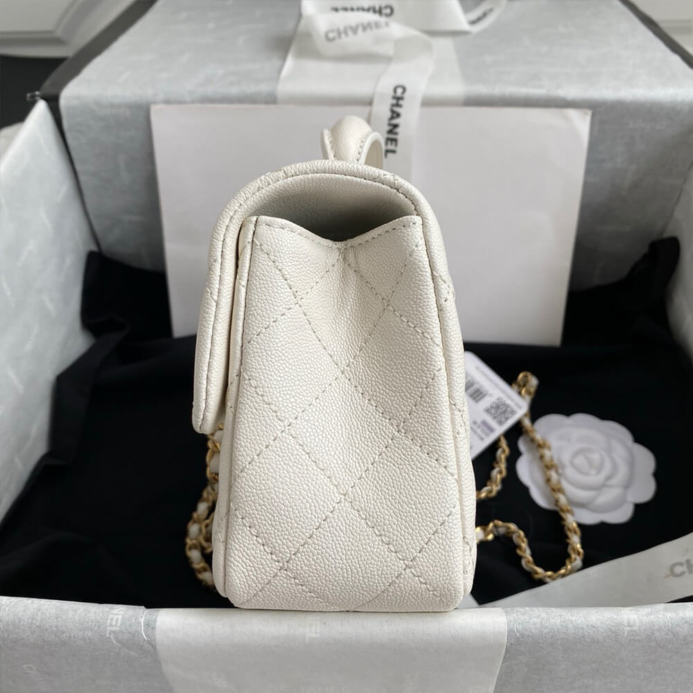 Ch**el Mini Classic Handbag With Top Handle