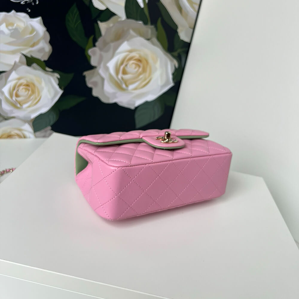 Ch**el Mini Classic Handbag With Top Handle
