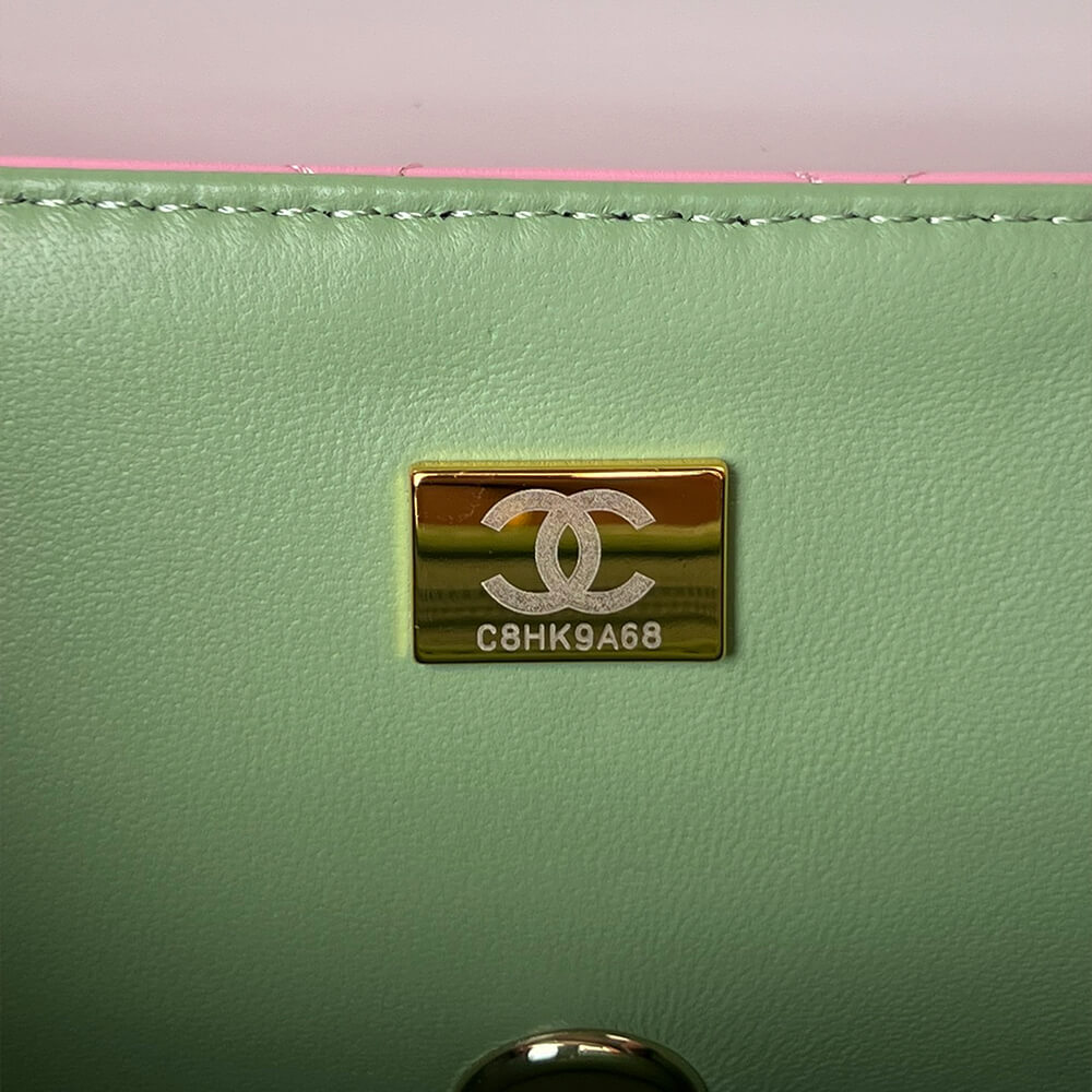 Ch**el Mini Classic Handbag With Top Handle