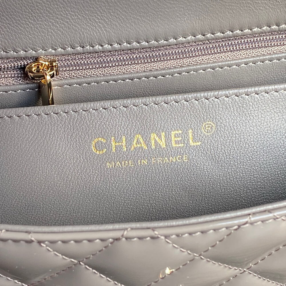 Ch**el Mini Classic Handbag With Top Handle