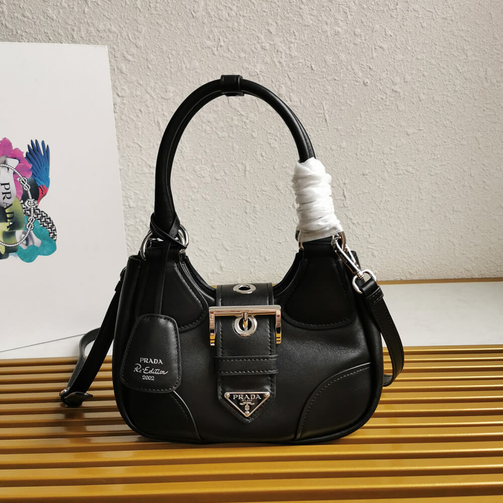 Pra*a Moon padded nappa-leather bag