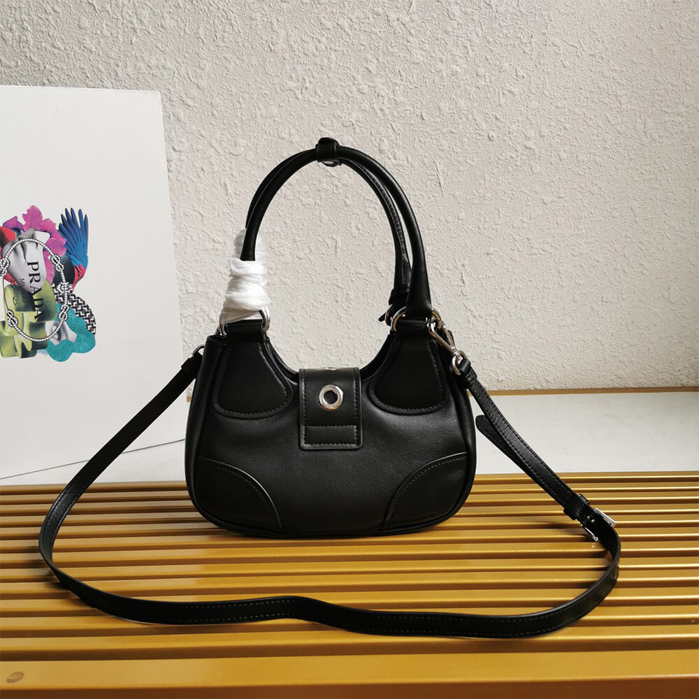 Pra*a Moon padded nappa-leather bag