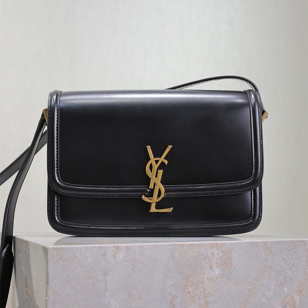 Y51 SOLFERINO MEDIUM SATCHEL IN BOX Sa1nt Lau*nt(HIGH-END GRADE)