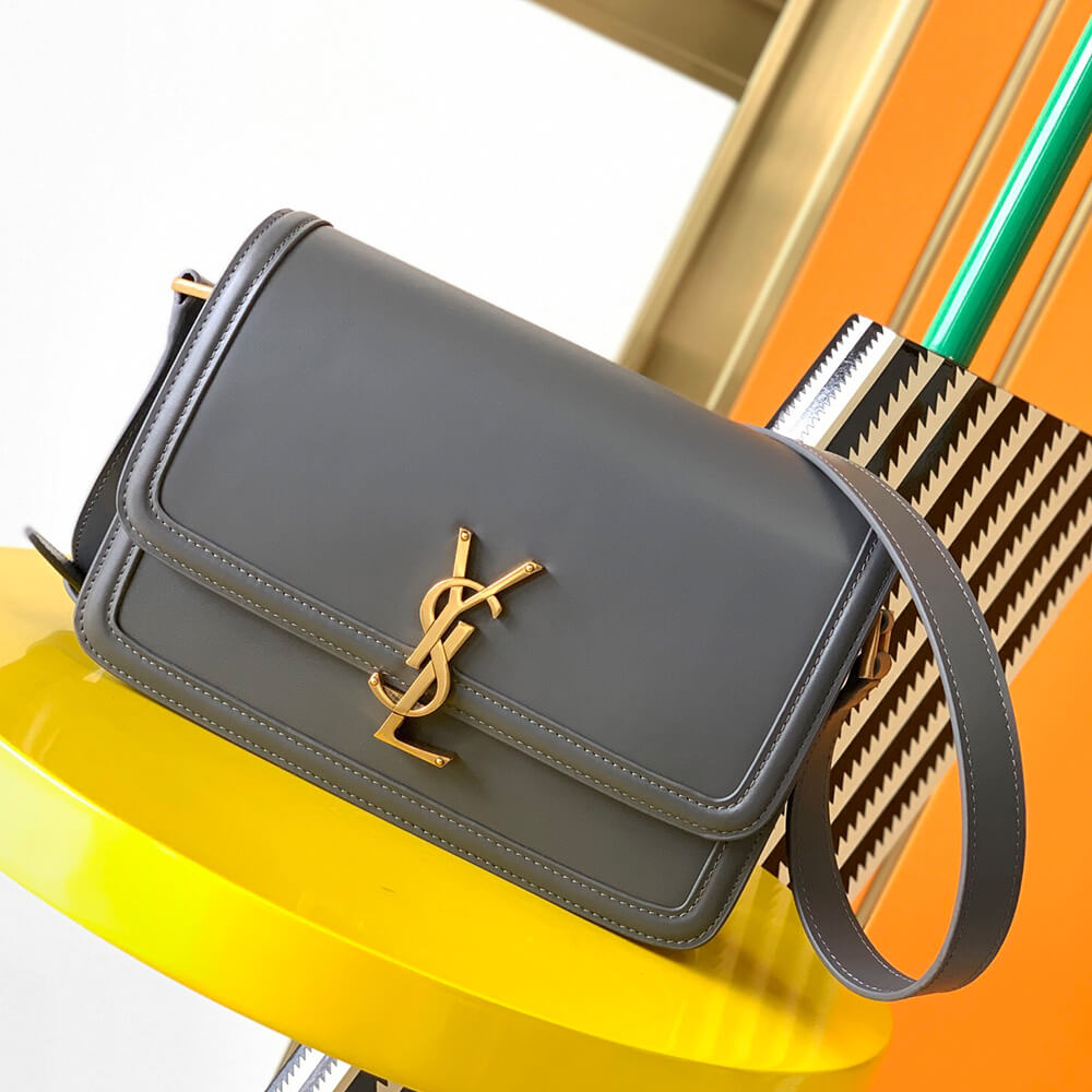 Y51 SOLFERINO MEDIUM SATCHEL IN BOX Sa1nt Lau*nt(HIGH-END GRADE)