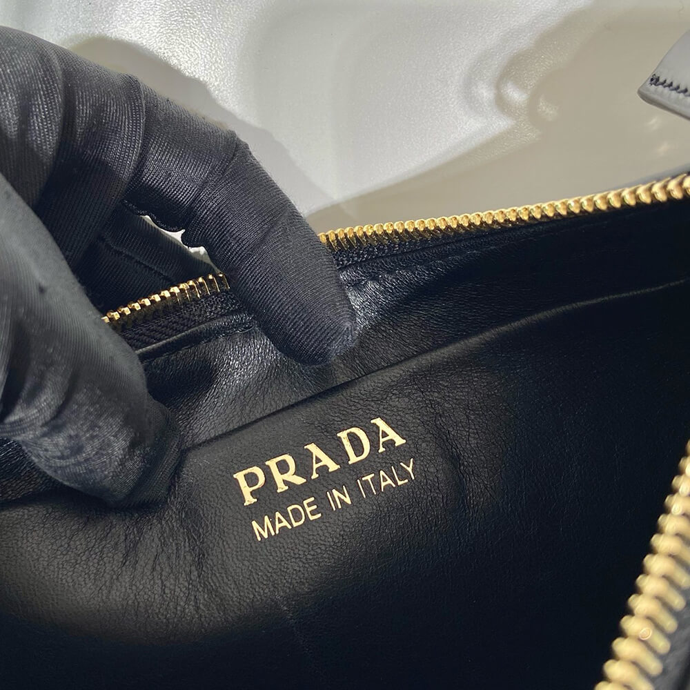 Pra*a Arqué small leather shoulder bag(HIGH-END GRADE)