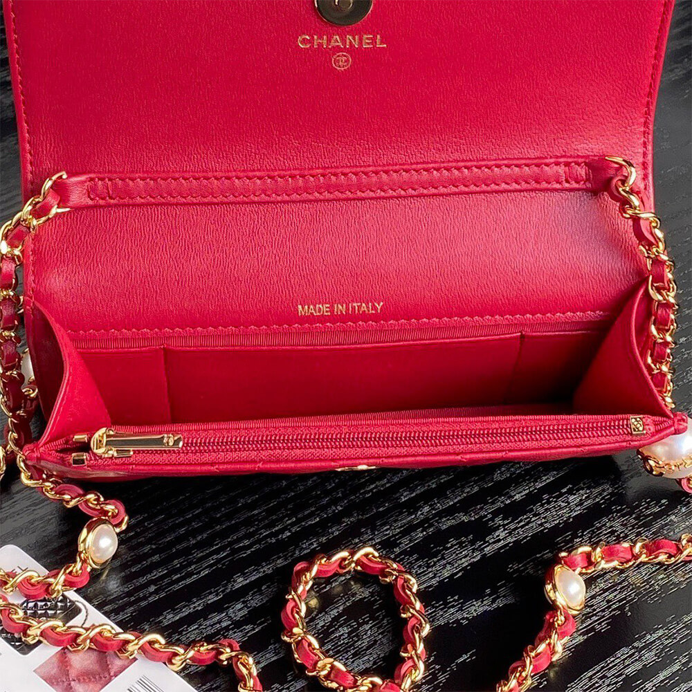 Ch**el Flap Phone Holder with Chain(HIGH-END GRADE)