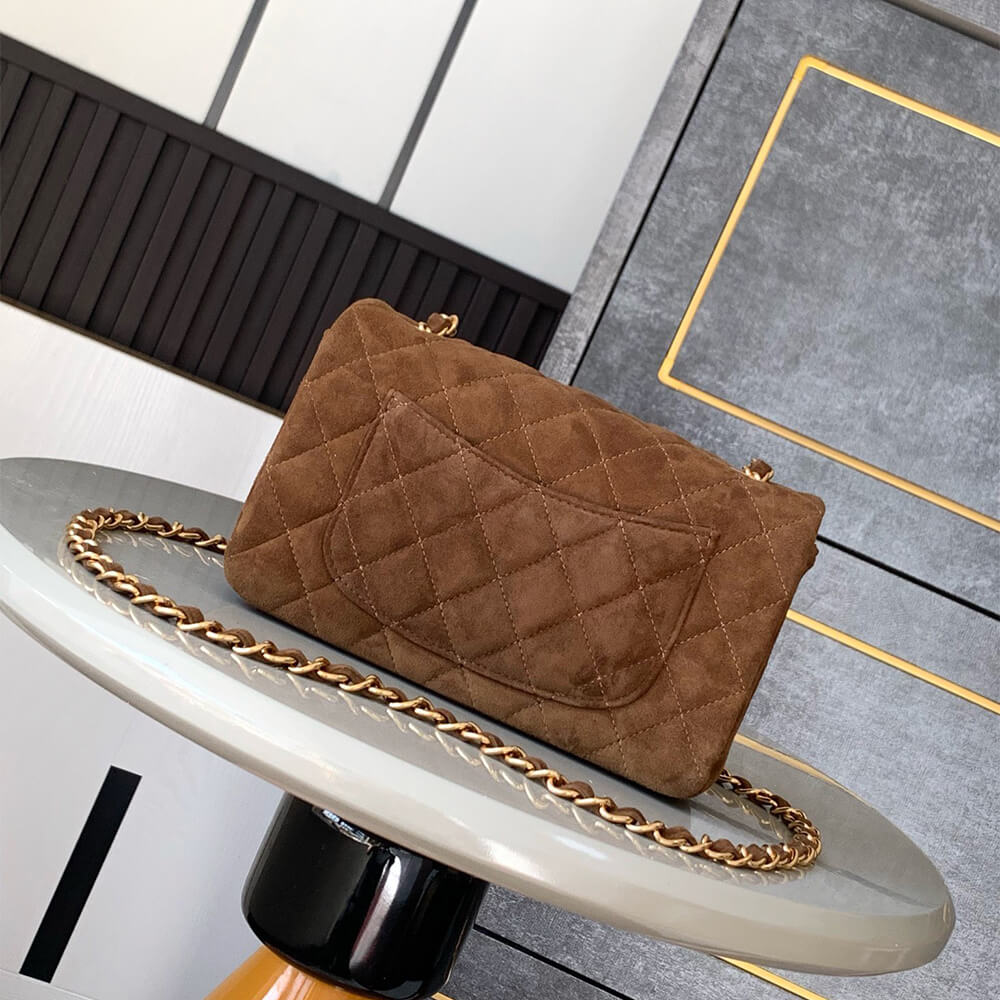 Ch**el SUEDE MINI FLAP BAG(HIGH-END GRADE)