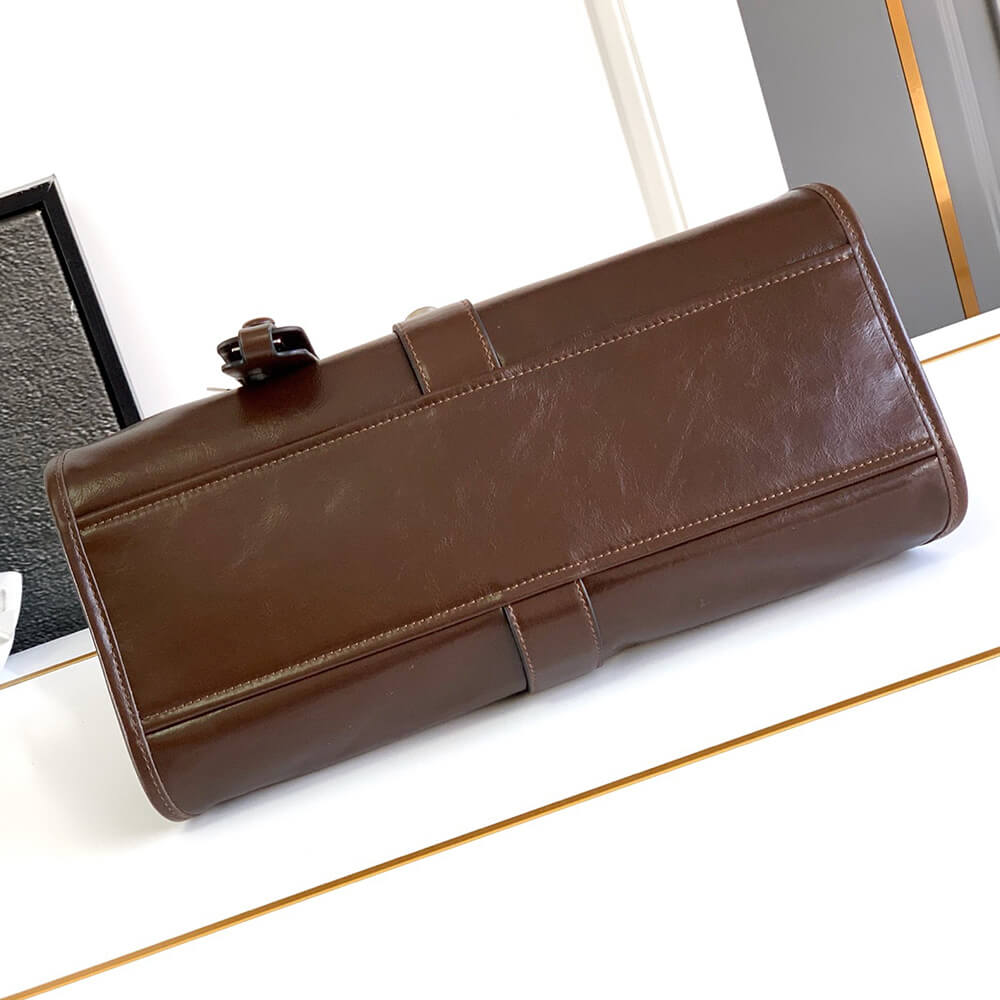 Pra*a Medium leather tote bag(high-end grade)