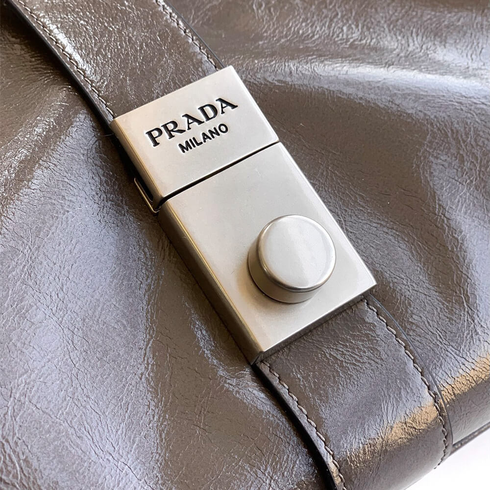 Pra*a Medium leather tote bag(high-end grade)