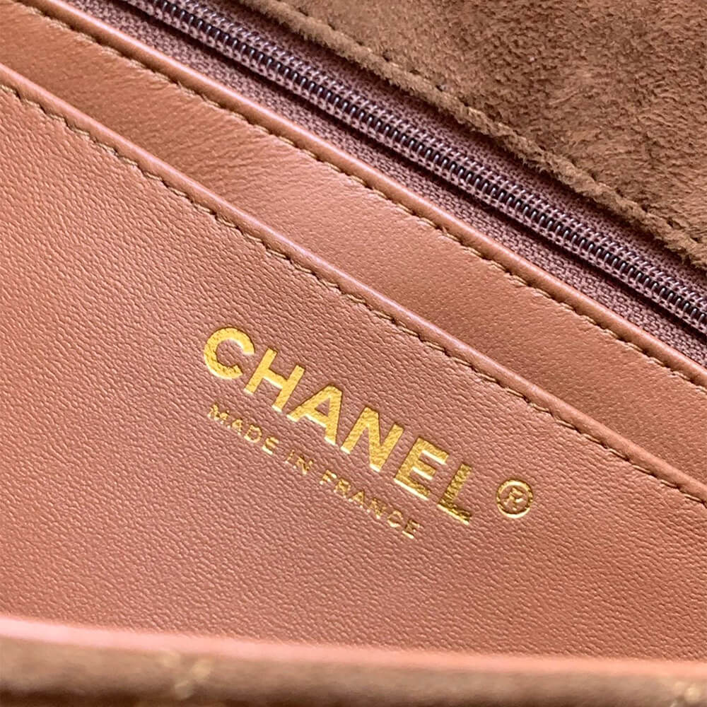 Ch**el SUEDE MINI FLAP BAG(HIGH-END GRADE)