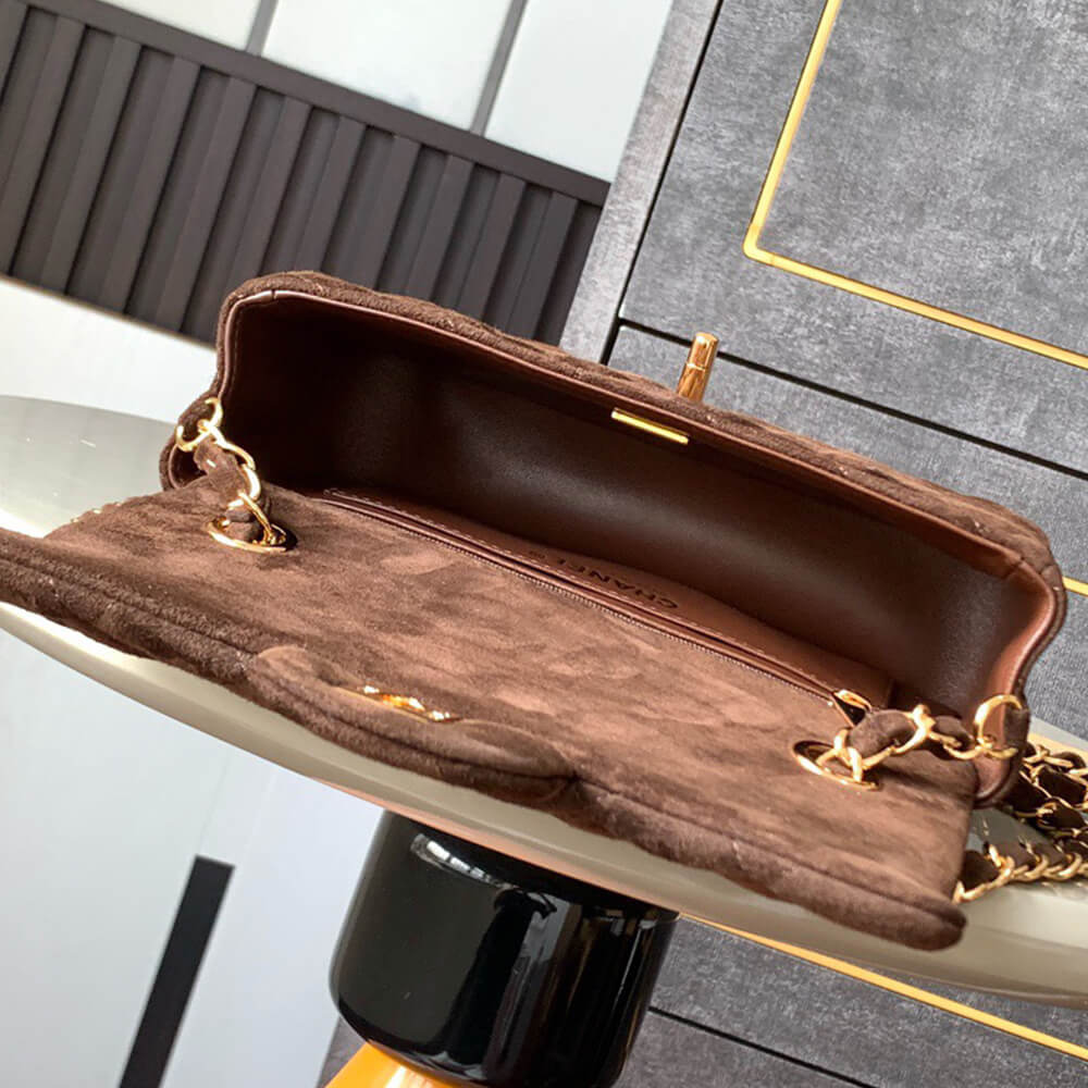 Ch**el SUEDE MINI FLAP BAG(HIGH-END GRADE)