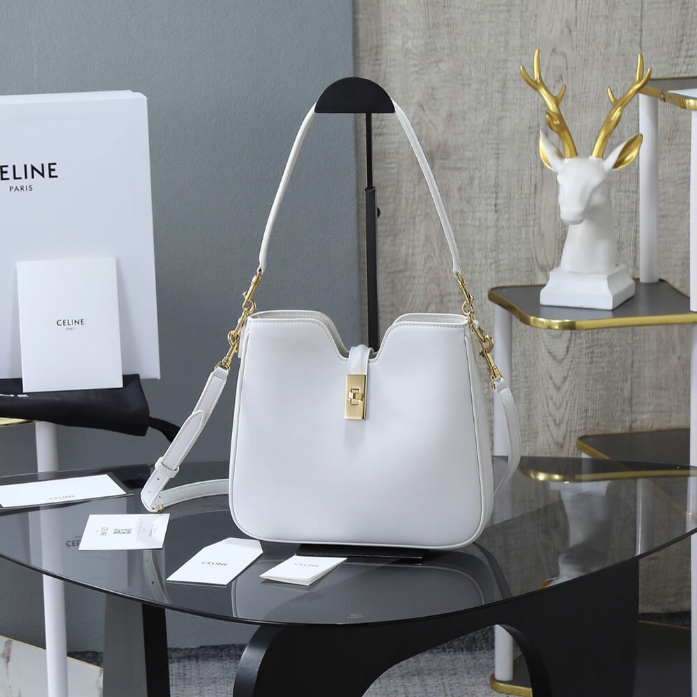 Ce1i*e SMALL CAMILLE 16 SOFT BAG IN SMOOTH CALFSKIN(HIGH-END GRADE)
