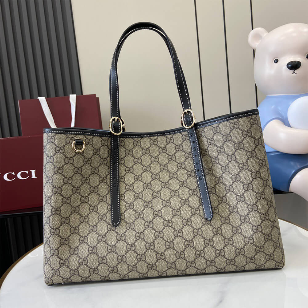 GG Emblem large tote bag