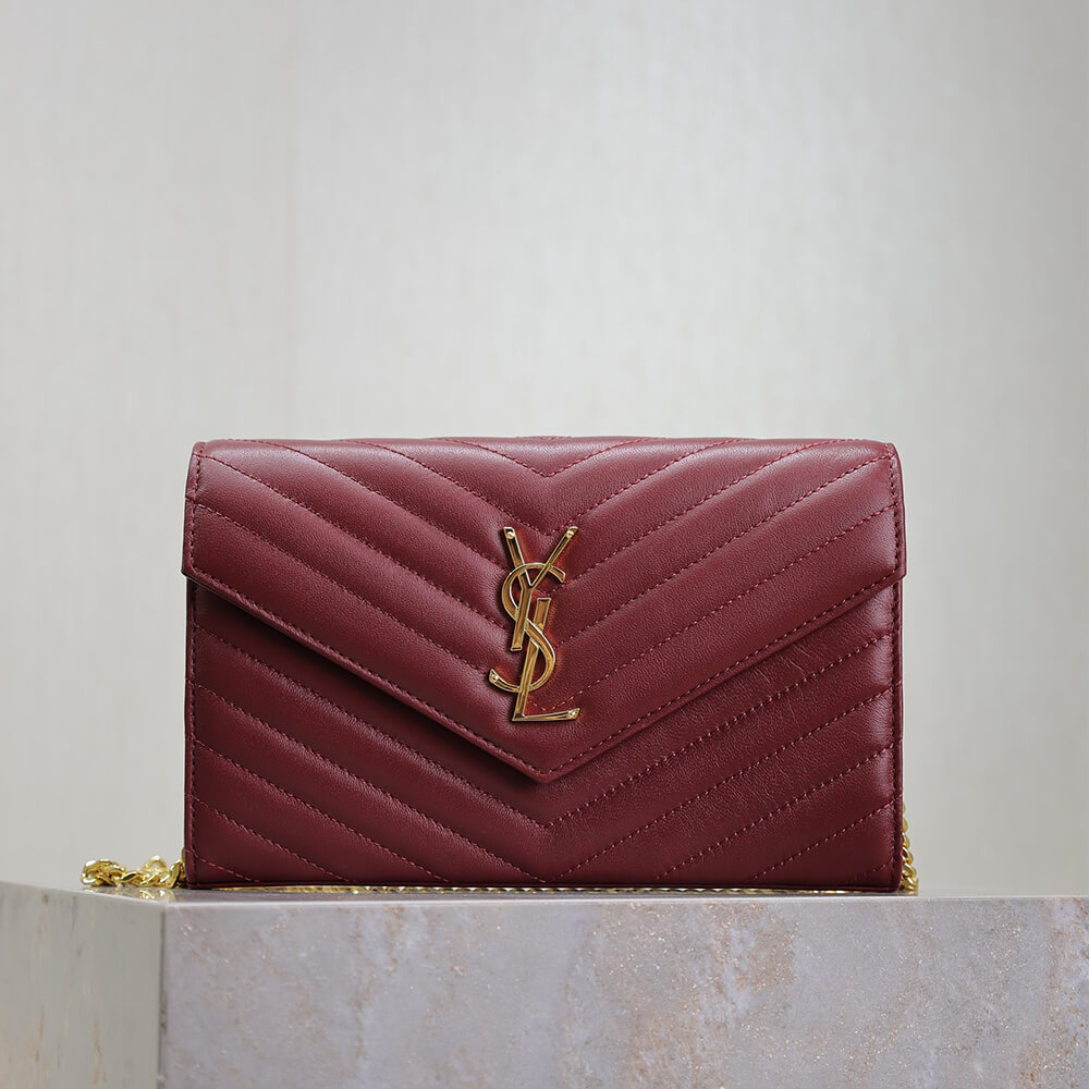 Y51 cassandre chain wallet in lambskin