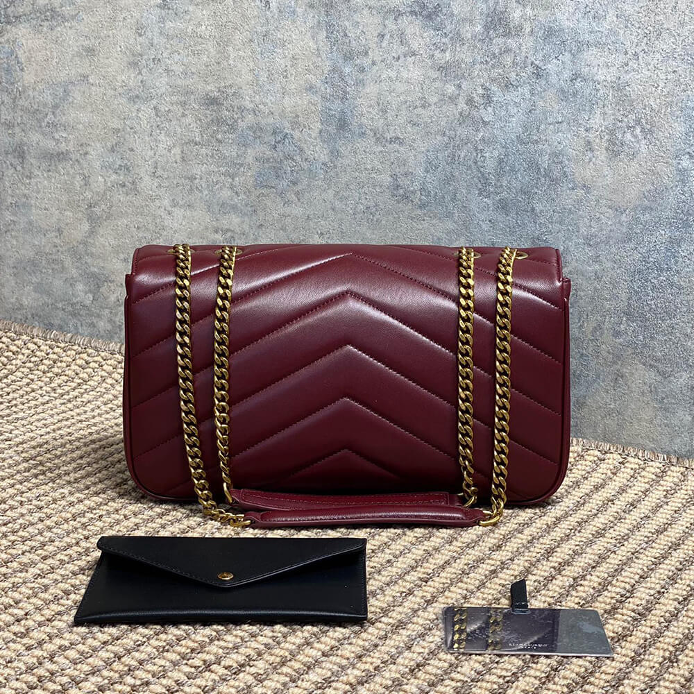 Y51 LOULOU medium in MATELASSE lambskin(HIGH-END GRADE)