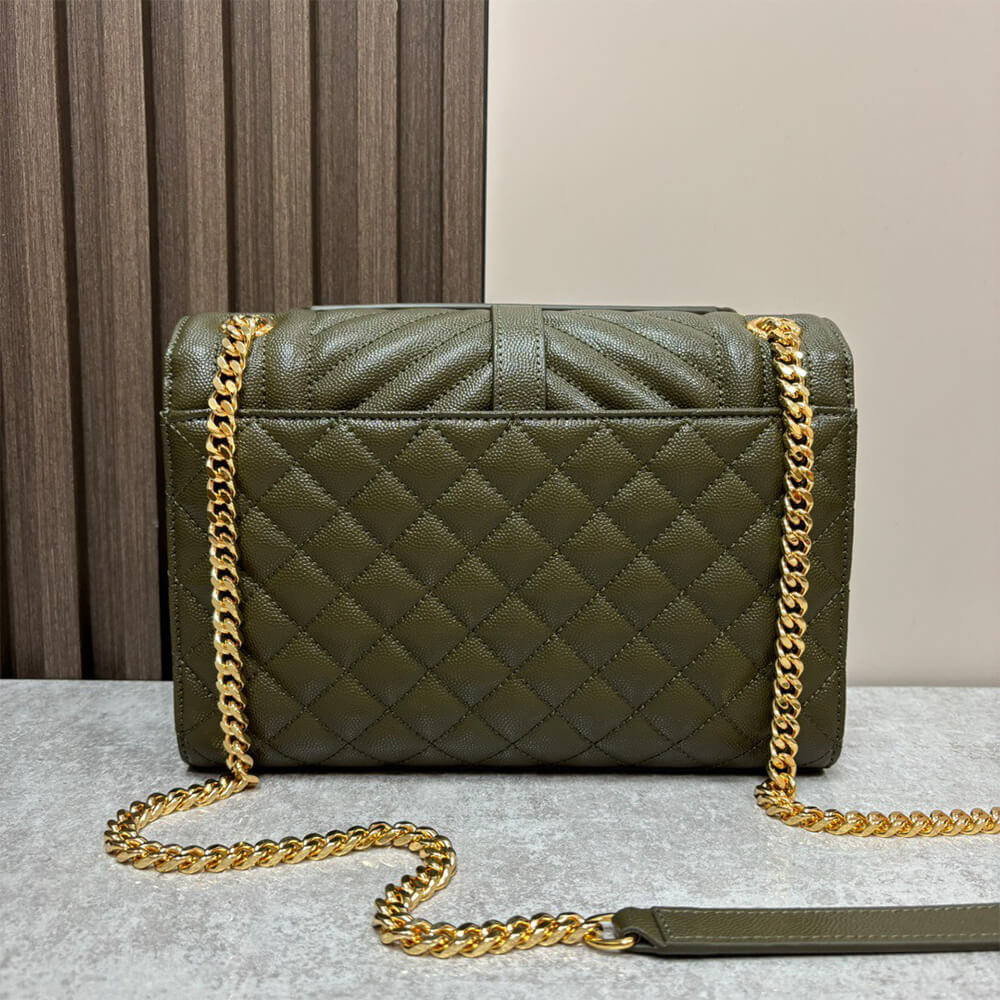Y51 envelope medium in grained leather