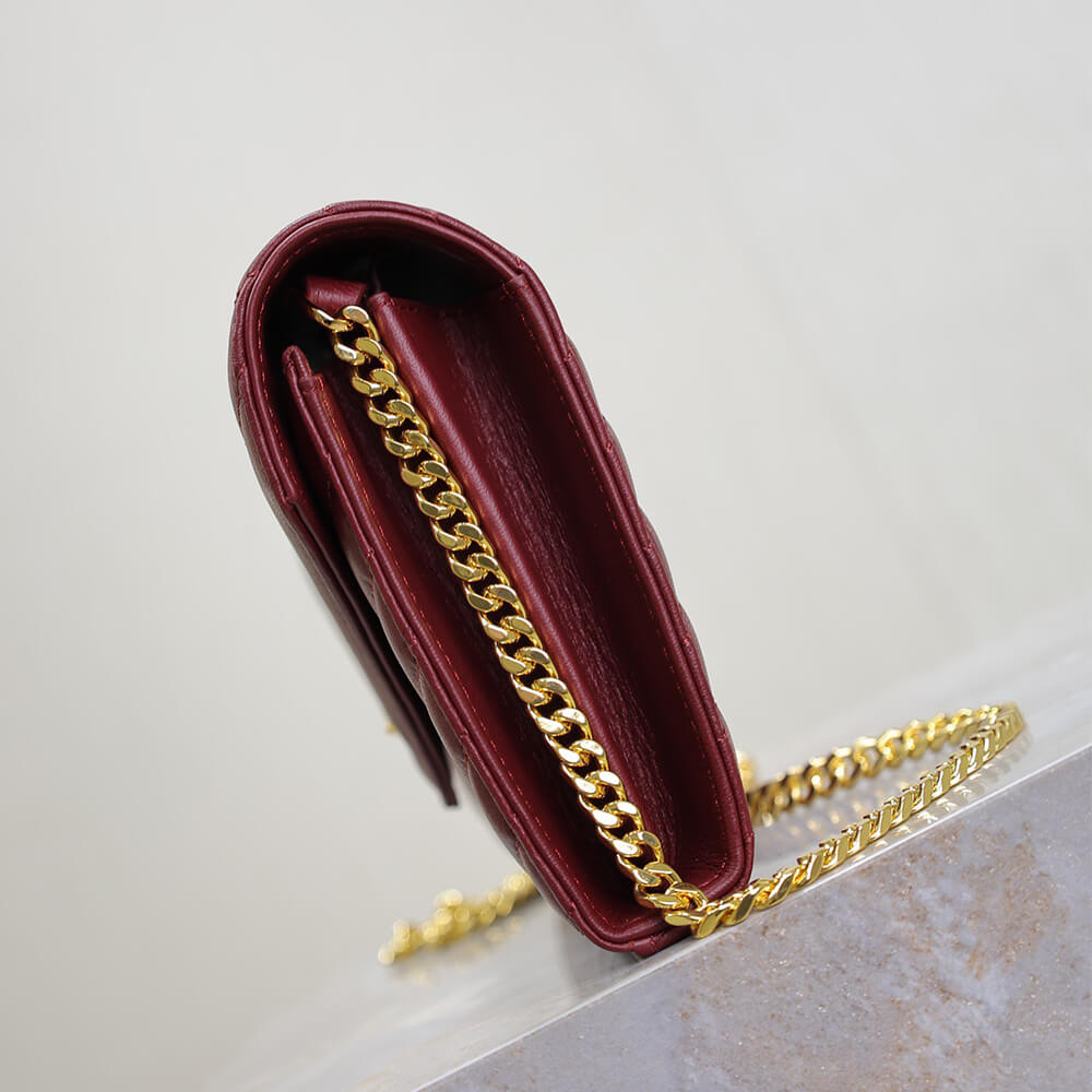 Y51 cassandre chain wallet in lambskin