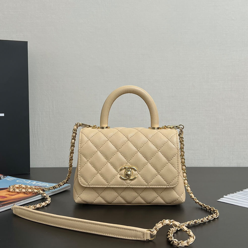Ch**el MINI COCO Handle Bag(HIGH-END GRADE)
