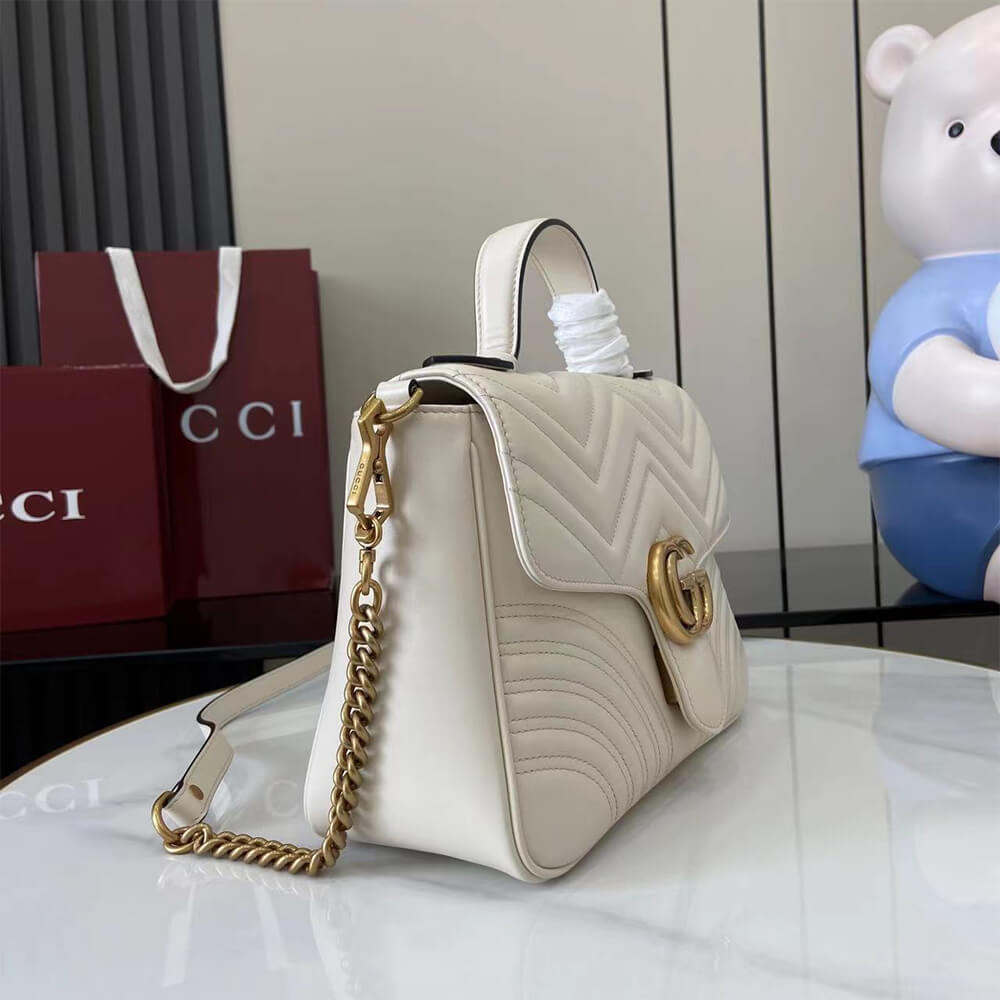 Gvc*1 GG Marmont Small Top Handle Bag