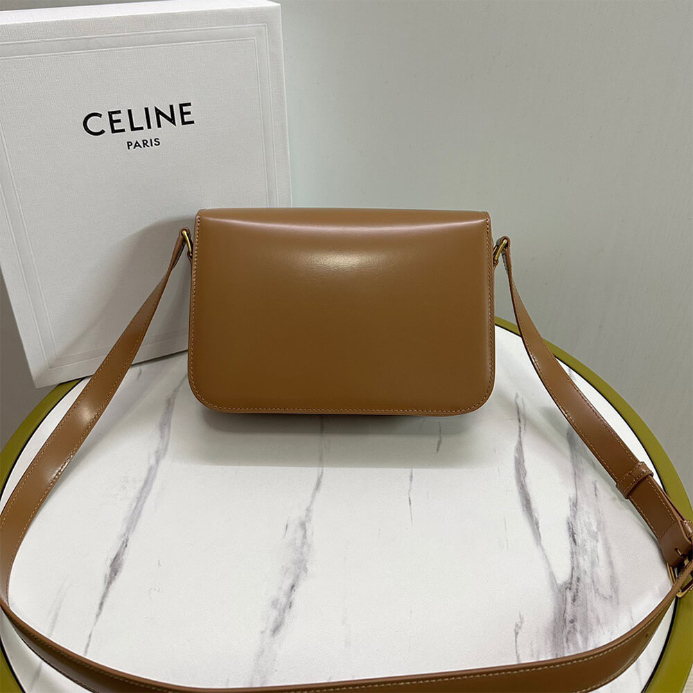 Ce1i*e CLASSIQUE TRIOMPHE BAG in shiny calfskin(HIGH-END GRADE)