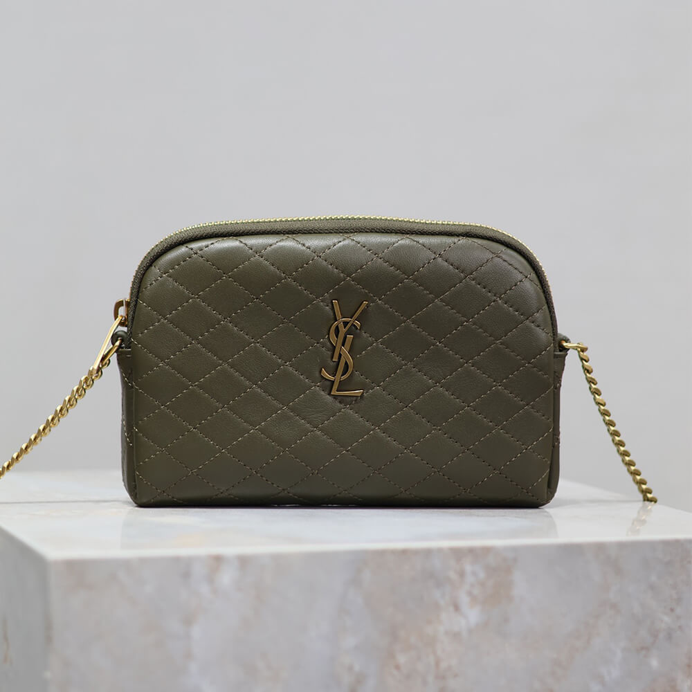 Y51 Gaby zipped pouch in quilted lambskin