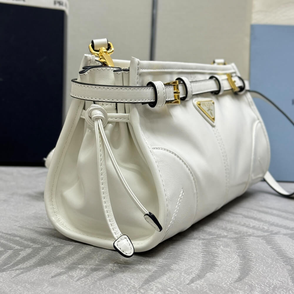 Pra*a Bonnie small leather shoulder bag(HIGH-END GRADE)