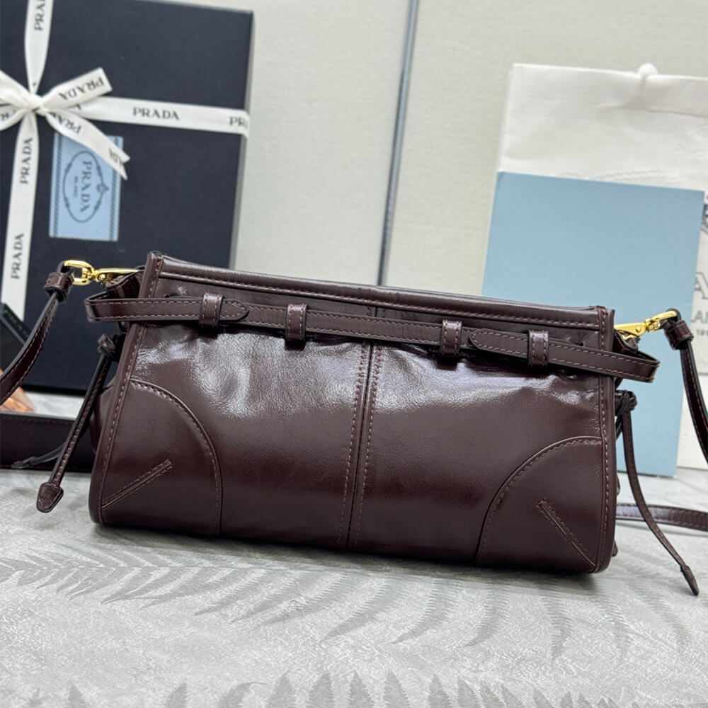 Pra*a Bonnie small leather shoulder bag(HIGH-END GRADE)