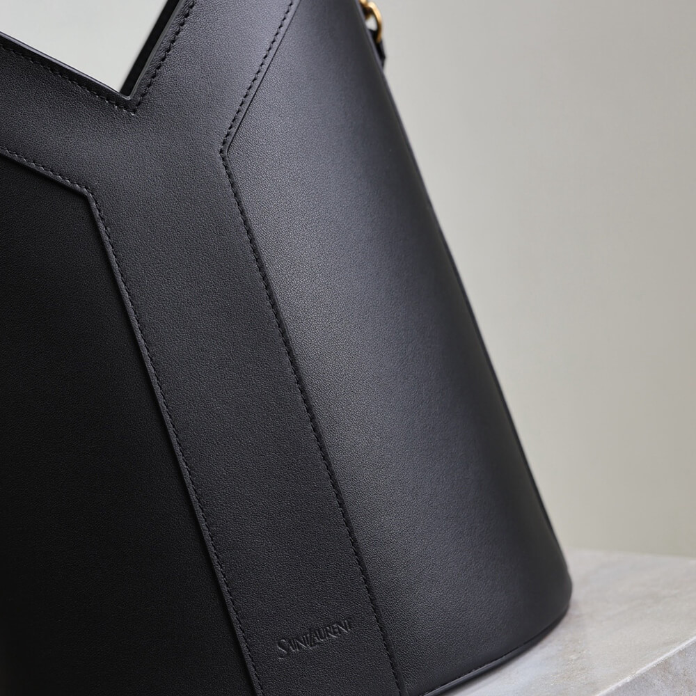 Y51 Y top-handle bucket in leather(HIGH-END GRADE)