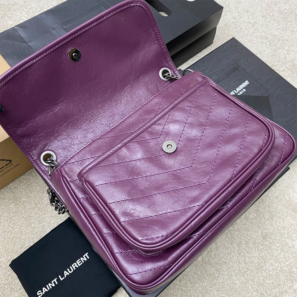 Y51 NIKI MEDIUM IN CRINKLED VINTAGE LEATHER(HIGH-END GRADE)