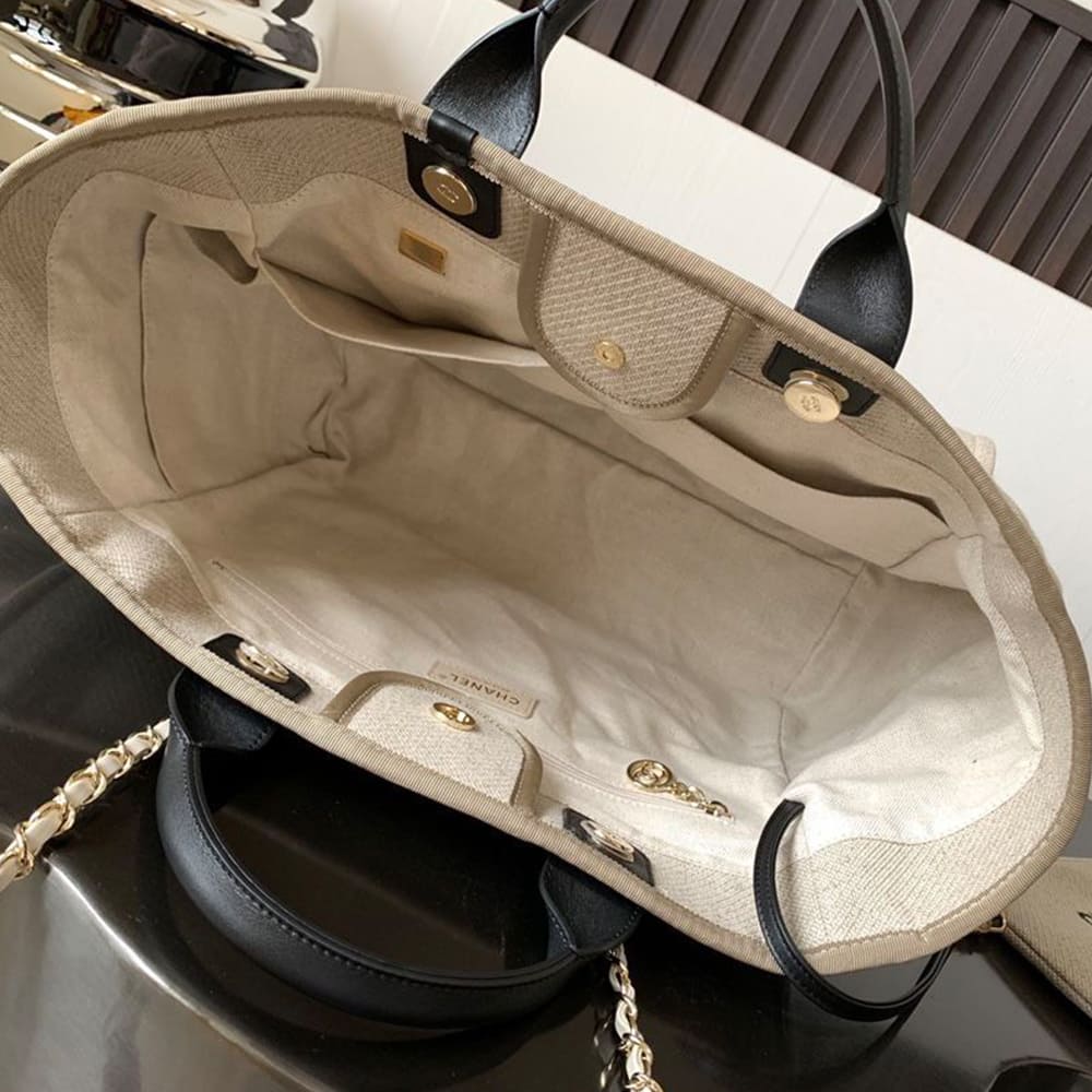 Ch**el Deauville Large Tote(HIGH-END GRADE)