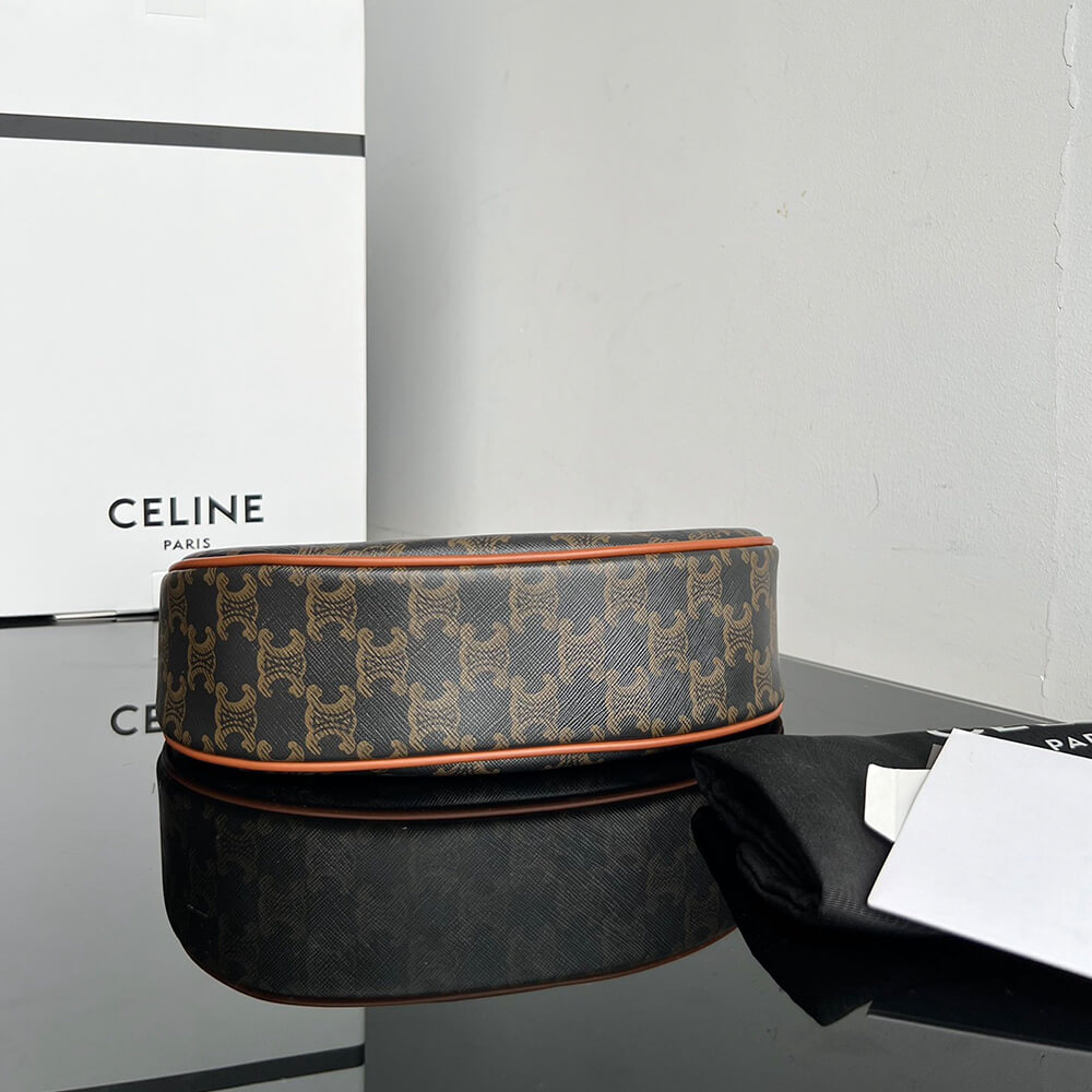 Ce1i*e Ava Bag IN Triomphe Canvas and calfskin(HIGH-END GRADE)