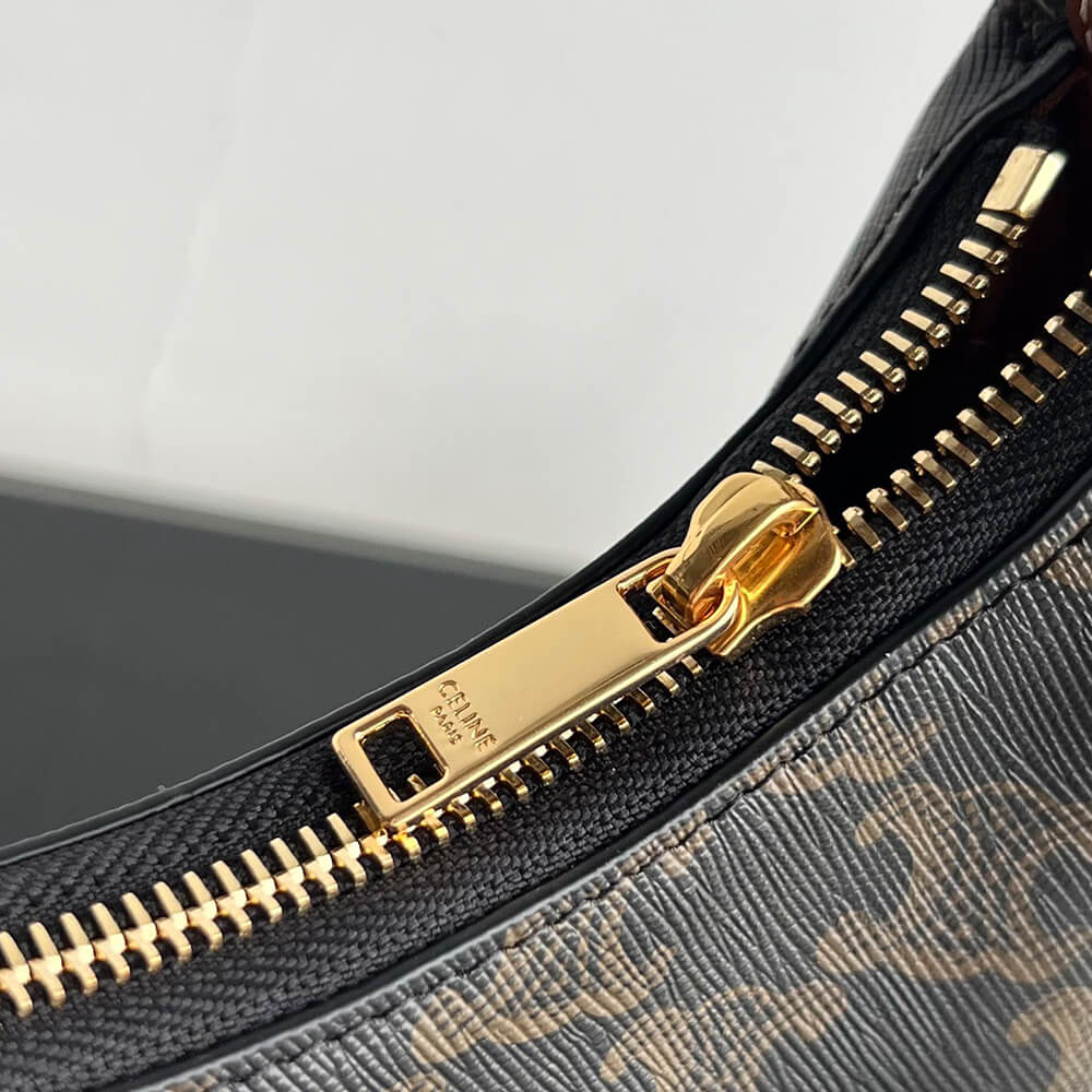 Ce1i*e Ava Bag IN Triomphe Canvas and calfskin(HIGH-END GRADE)