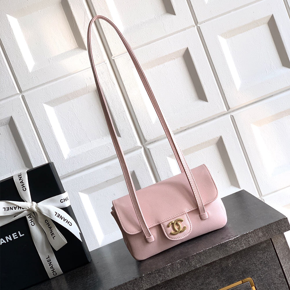 Ch**el Clutch with Leather Strap(HIGH-END GRADE)