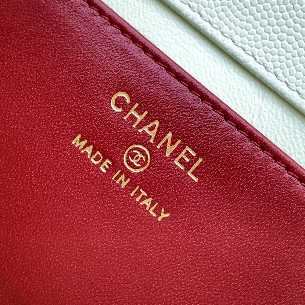 Ch**el Clutch with Leather Strap(HIGH-END GRADE)