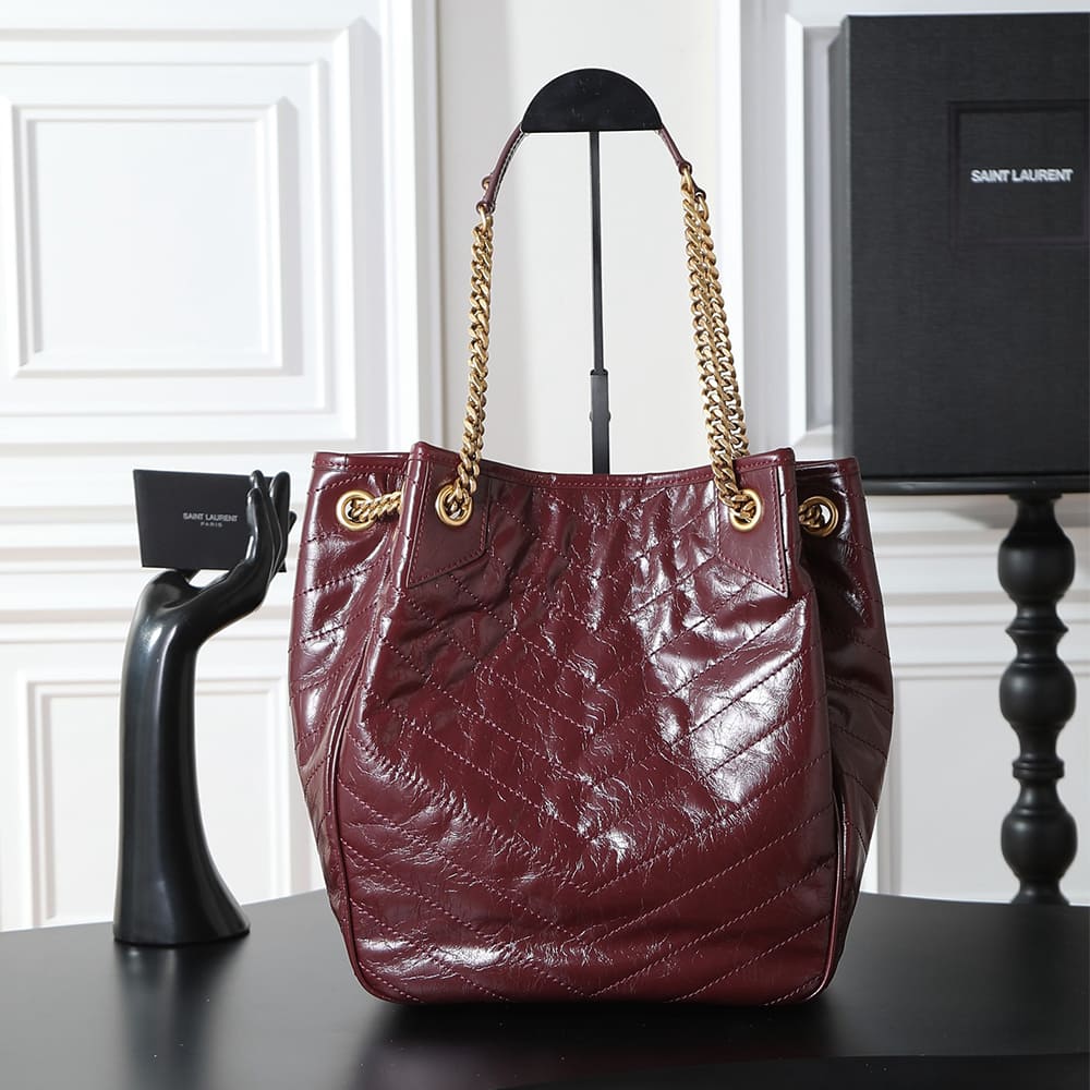 Y51 NIKI small shopping in vintage leather(HIGH-END GRADE)