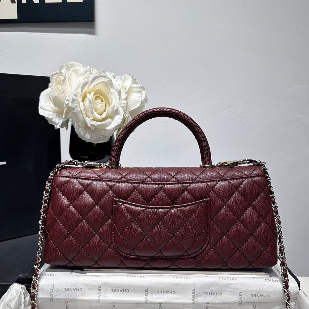 Ch**el Coco Handle Maxi Top Handle Flap Bag(HIGH-END GRADE)