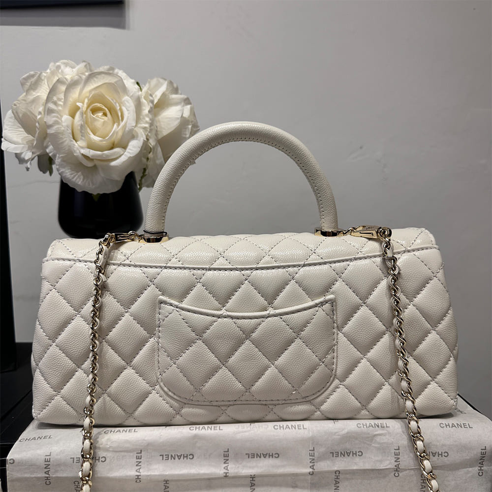 Ch**el Coco Handle Maxi Top Handle Flap Bag(HIGH-END GRADE)