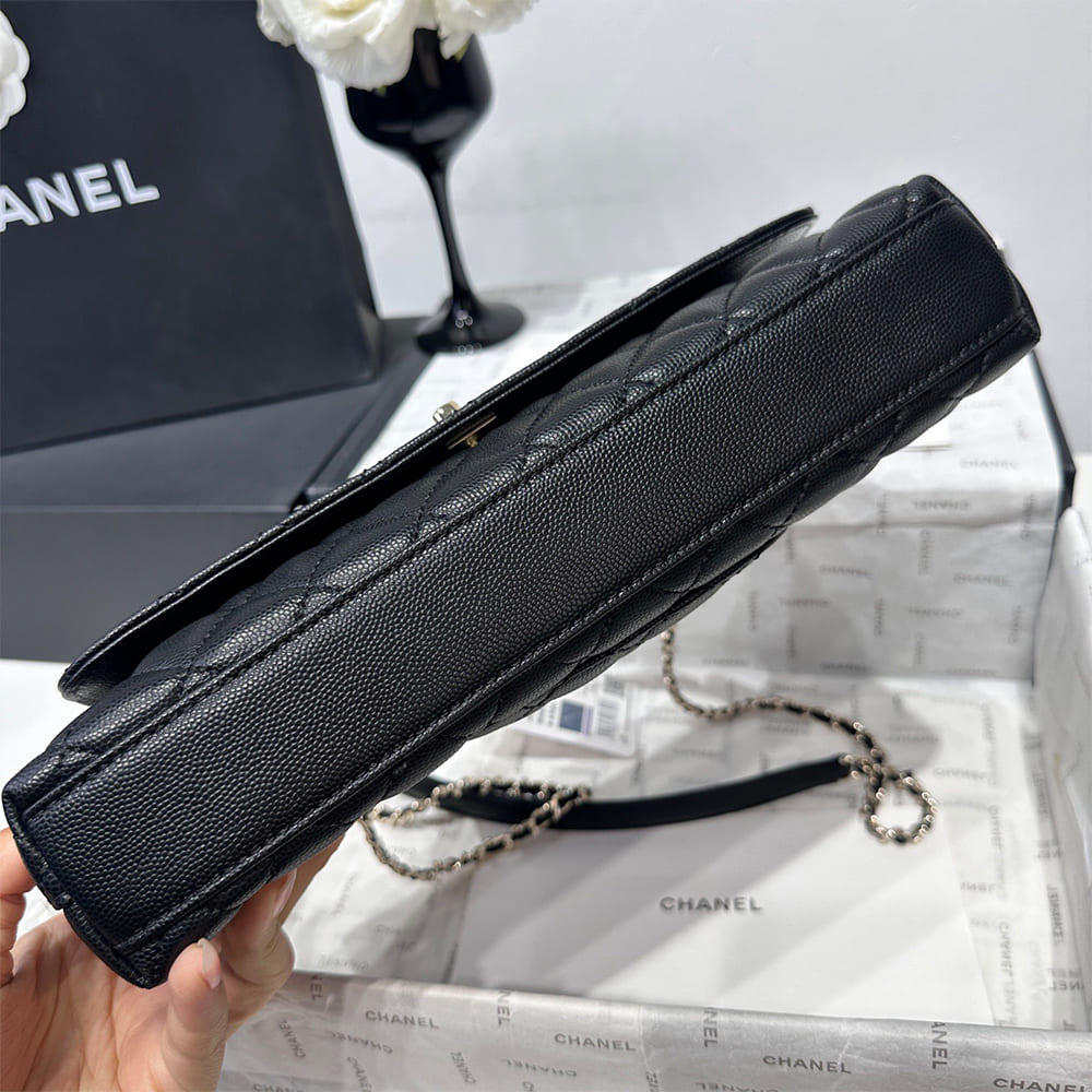 Ch**el Coco Handle Maxi Top Handle Flap Bag(HIGH-END GRADE)
